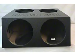 Rhino Box Quad 15-Inch Subwoofer Box; Poly Coated (84-96 Corvette C4)