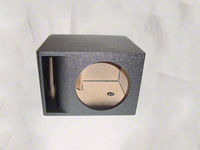 Rhino Box Single 10-Inch Horn Ported Subwoofer Box; Poly Coated (Universal; Some Adaptation May Be Required)