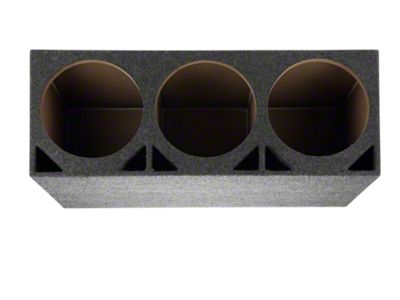 Rhino Box Triple 10-Inch Double Ported Subwoofer Box; Carpeted (Universal; Some Adaptation May Be Required)