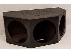 Triple 12-Inch Subwoofer Box; Poly Coated (84-96 Corvette C4)