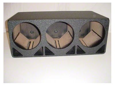 Rhino Box Triple 15-Inch Double Ported Subwoofer Box; Poly Coated (Universal; Some Adaptation May Be Required)