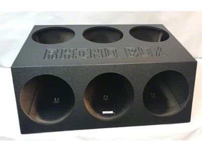 6 x 12-Inch Subwoofer Box; Poly Coated (82-92 Firebird)