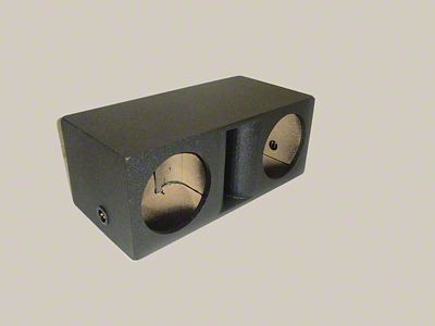 Rhino Box Dual 10-Inch Horn Ported Subwoofer Box; Poly Coated (Universal; Some Adaptation May Be Required)