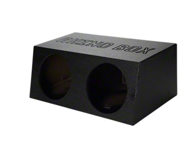 Rhino Box Dual 10-Inch Subwoofer Box; Poly Coated (82-92 Firebird)