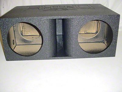 Rhino Box Dual 10-Inch Super Bass Horn Ported Subwoofer Box; Poly Coated (Universal; Some Adaptation May Be Required)