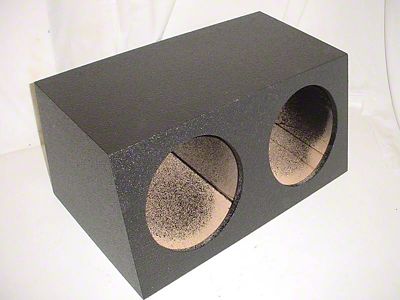 Rhino Box Dual 12-Inch Subwoofer Box; Poly Coated (82-92 Firebird)