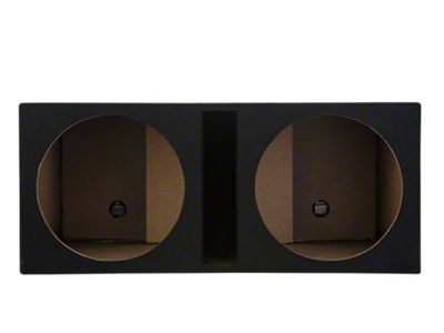 Rhino Box Dual 15-Inch Slot Ported Subwoofer Box; Carpeted (Universal; Some Adaptation May Be Required)