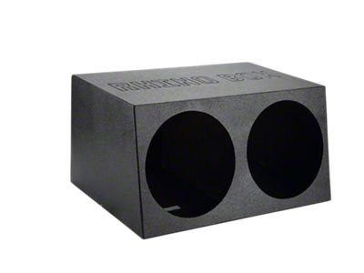 Rhino Box Dual 15-Inch Subwoofer Box; Poly Coated (82-92 Firebird)