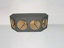 Quad 10-Inch Front Facing Subwoofer Box; Carpeted (82-92 Firebird)