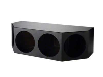 Rhino Box Quad 10-Inch Front Facing Subwoofer Box; Poly Coated (82-92 Firebird)