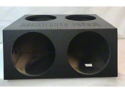 Quad 15-Inch Subwoofer Box; Poly Coated (82-92 Firebird)