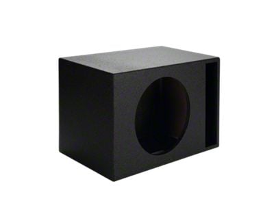 Rhino Box Single 12-Inch Slot Ported Subwoofer Box; Poly Coated (Universal; Some Adaptation May Be Required)