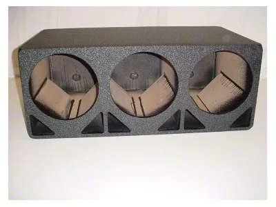Rhino Box Triple 15-Inch Double Ported Subwoofer Box; Poly Coated (Universal; Some Adaptation May Be Required)