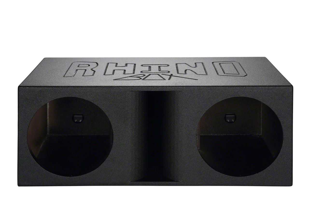 Ecklers Dual 15-Inch Horn Ported Subwoofer Box; Poly Coated