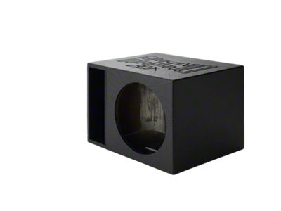 Rhino Box Single 15-Inch Horn Ported Subwoofer Box; Poly Coated (Universal; Some Adaptation May Be Required)