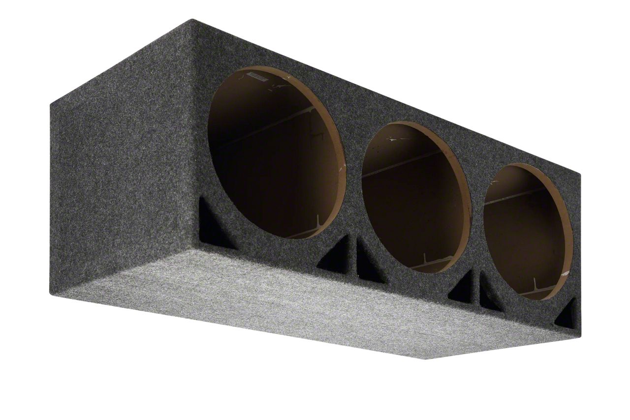 Ecklers Triple 12-Inch Double Ported Subwoofer Box; Carpeted
