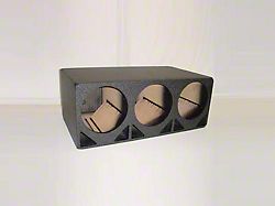 Triple 12-Inch Double Ported Subwoofer Box; Poly Coated (Universal; Some Adaptation May Be Required)