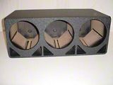 Triple 15-Inch Double Ported Subwoofer Box; Poly Coated (Universal; Some Adaptation May Be Required)