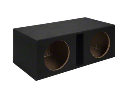 Dual 10-Inch Slot Ported Subwoofer Box; Carpeted (Universal; Some Adaptation May Be Required)