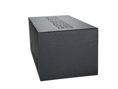 Dual 10-Inch Slot Ported Subwoofer Box; Poly Coated (Universal; Some Adaptation May Be Required)