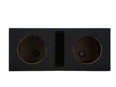 Dual 8-Inch Slot Ported Subwoofer Box; Carpeted (Universal; Some Adaptation May Be Required)