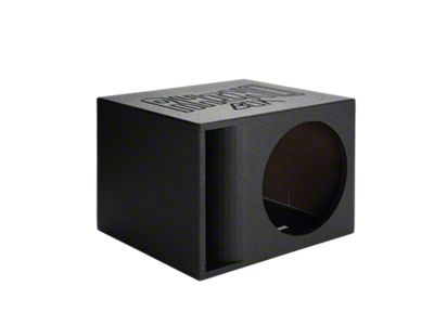 Rhino Box Single 12-Inch Horn Ported Subwoofer Box; Poly Coated (Universal; Some Adaptation May Be Required)