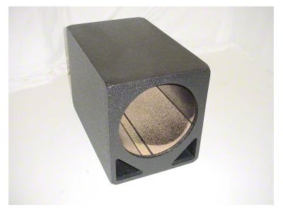 Rhino Box Single 15-Inch Double Ported Subwoofer Box; Poly Coated (Universal; Some Adaptation May Be Required)