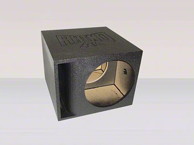 Single 15-Inch Super Bass Horn Ported Subwoofer Box; Poly Coated (Universal; Some Adaptation May Be Required)