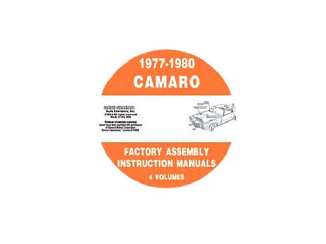 1977-1980 Camaro Factory Assembly Manual; 4 Volumes (CD-ROM)
