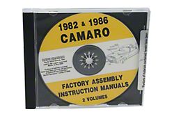 1982 and 1986 Camaro Factory Assembly Manual; 2 Volumes (CD-ROM)