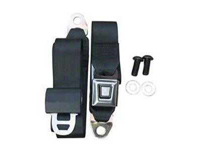 Non-Retractable Lap Belt with Starburst Push Button Buckle; 60-Inch (Universal; Some Adaptation May Be Required)