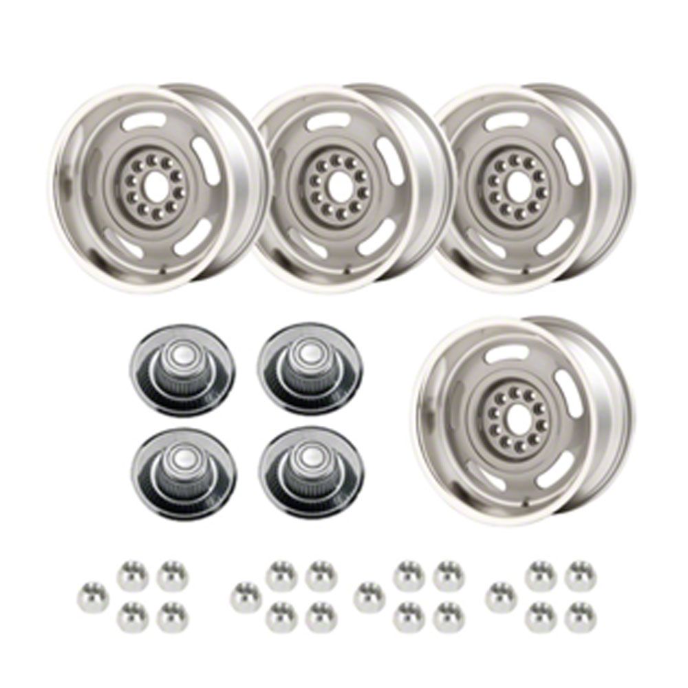 Ecklers RallyWheel Kit, Alum W/ Tall Derby Caps,17x8