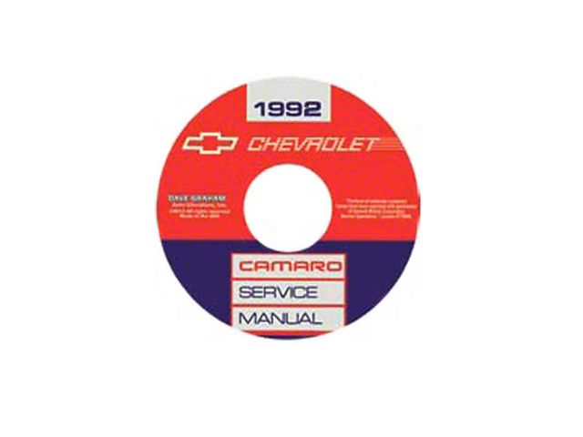 1992 Camaro Service Manual (CD-ROM)