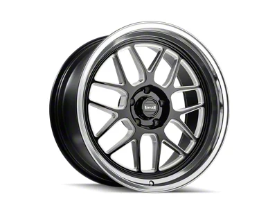 Ridler 611 Gloss Black Milled with Diamond Cut Lip Wheel; 18x9.5; 0mm Offset (68-82 Corvette C3)