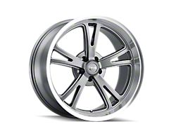 Ridler 606 Gloss Grey Machined Wheel; 18x8; 0mm Offset (67-02 Firebird)