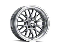 Ridler 607 Gloss Grey Machined Wheel; 18x9.5; 6mm Offset (67-02 Firebird)