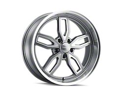 Ridler 608 Gloss Grey Milled Wheel; 18x9; 0mm Offset (70-88 Monte Carlo)