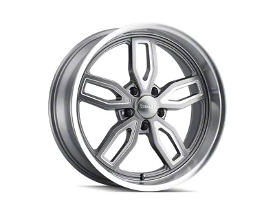 Ridler 608 Gloss Grey Milled Wheel; 20x10; 0mm Offset (70-88 Monte Carlo)