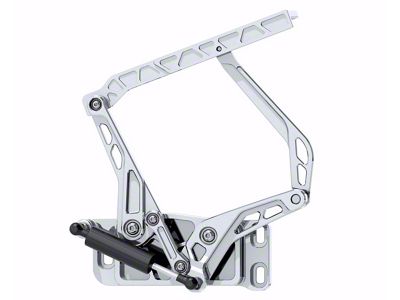 Ringbrothers Air Frame Hood Hinge Kit for Fiberglass Hoods; Natural Billet (67-72 F-100)