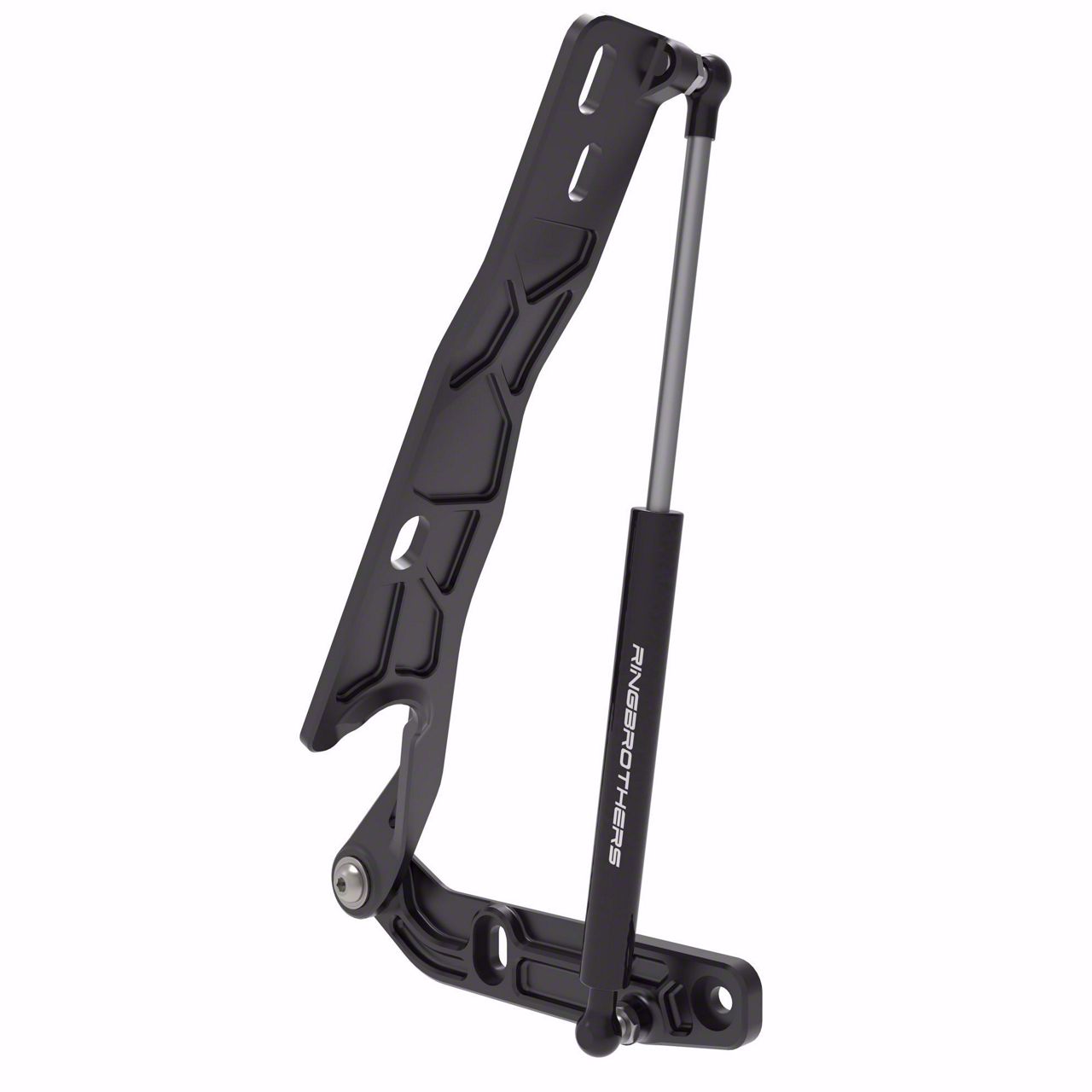 Ringbrothers Ecklers Air Frame Hood Hinge Kit for Steel Hoods; Black