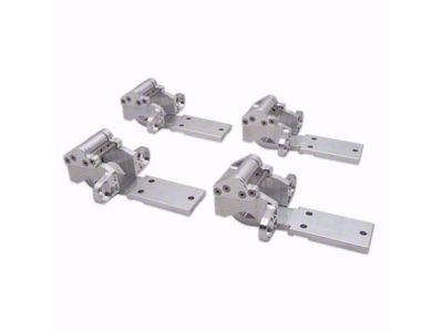 Ringbrothers Door Hinge Kit; Natural Billet (53-56 F-100)