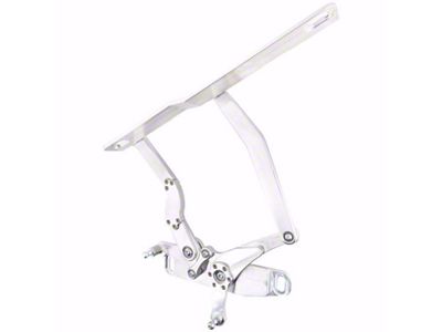 Ringbrothers Solid Frame Hood Hinge Kit for Steel Hoods; Natural Billet (70-81 Firebird)