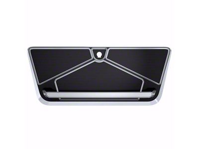 Ringbrothers Glove Box Door with Handle; Black Anodized (67-72 Blazer, C10, C20, Jimmy, K10, K20)