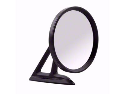 Ringbrothers Round Billet Mirror Set; Black Anodized (Universal; Some Adaptation May Be Required)