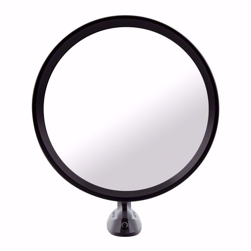 Ringbrothers Ecklers Round Billet Mirror Set; Black Anodized