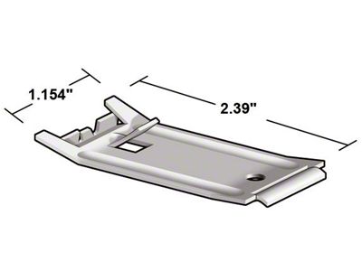 Rocker Panel Moulding Clip (63-64 Fairlane)