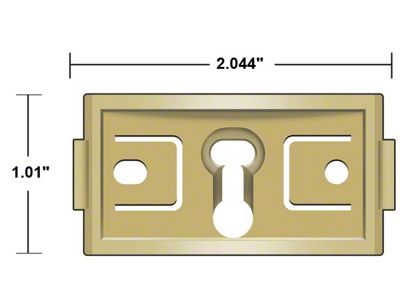 Rocker Moulding Clip - Mercury