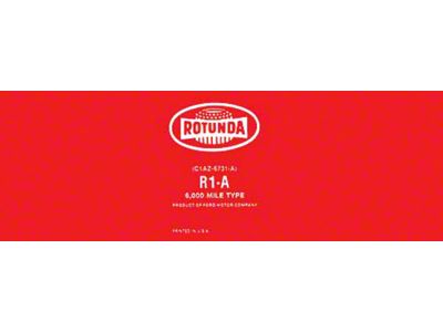 Rotunda Oil Filter Decal - Red - Mercury