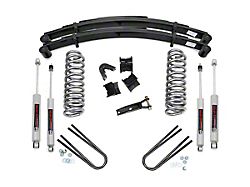 Rough Country 4-Inch Suspension Lift Kit with Rear Leaf Springs and Premiun N3 Shocks (78-79 Bronco)