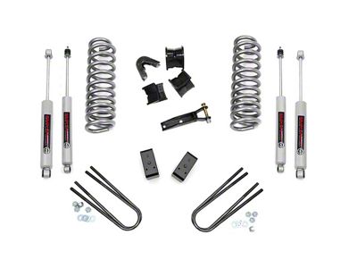 Rough Country 4-Inch Suspension Lift Kit with Rear Lift Blocks and Premiun N3 Shocks (78-79 Bronco)